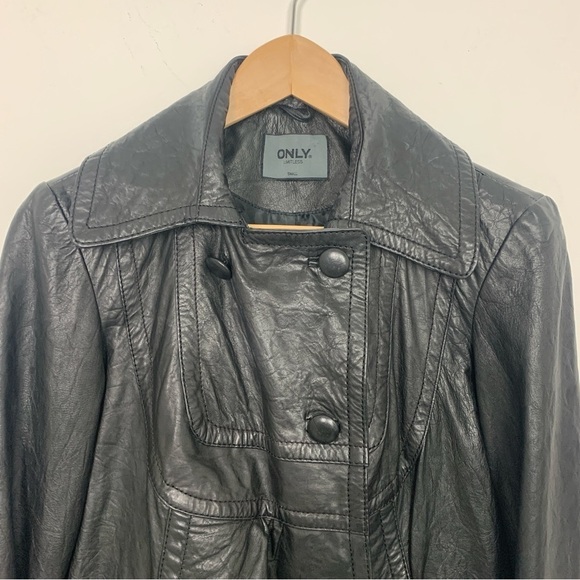 ONLY Limitless Garnet Leather Jacket - Picture 12 of 16